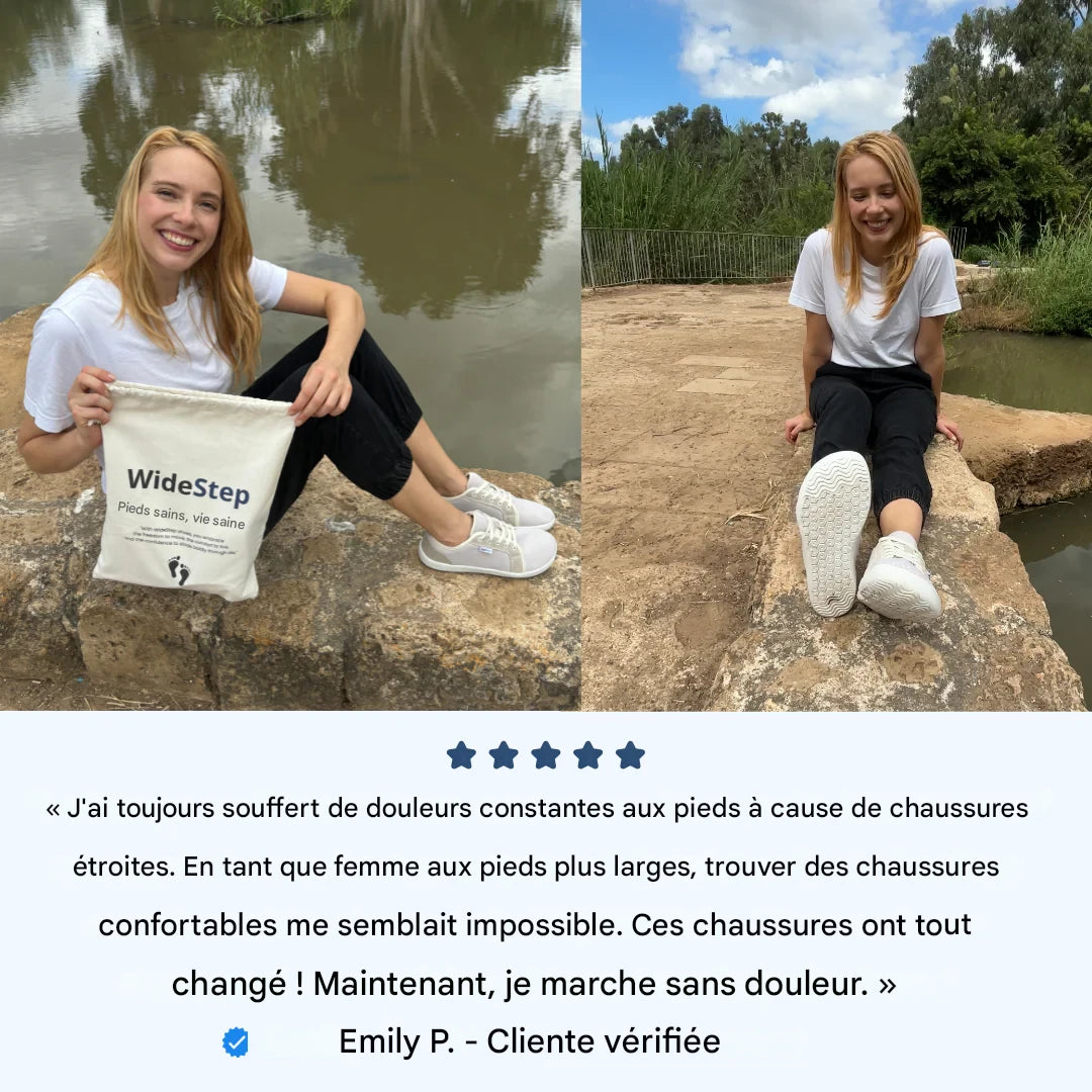 Chaussures WideStep+ – Confort et circulation améliorée