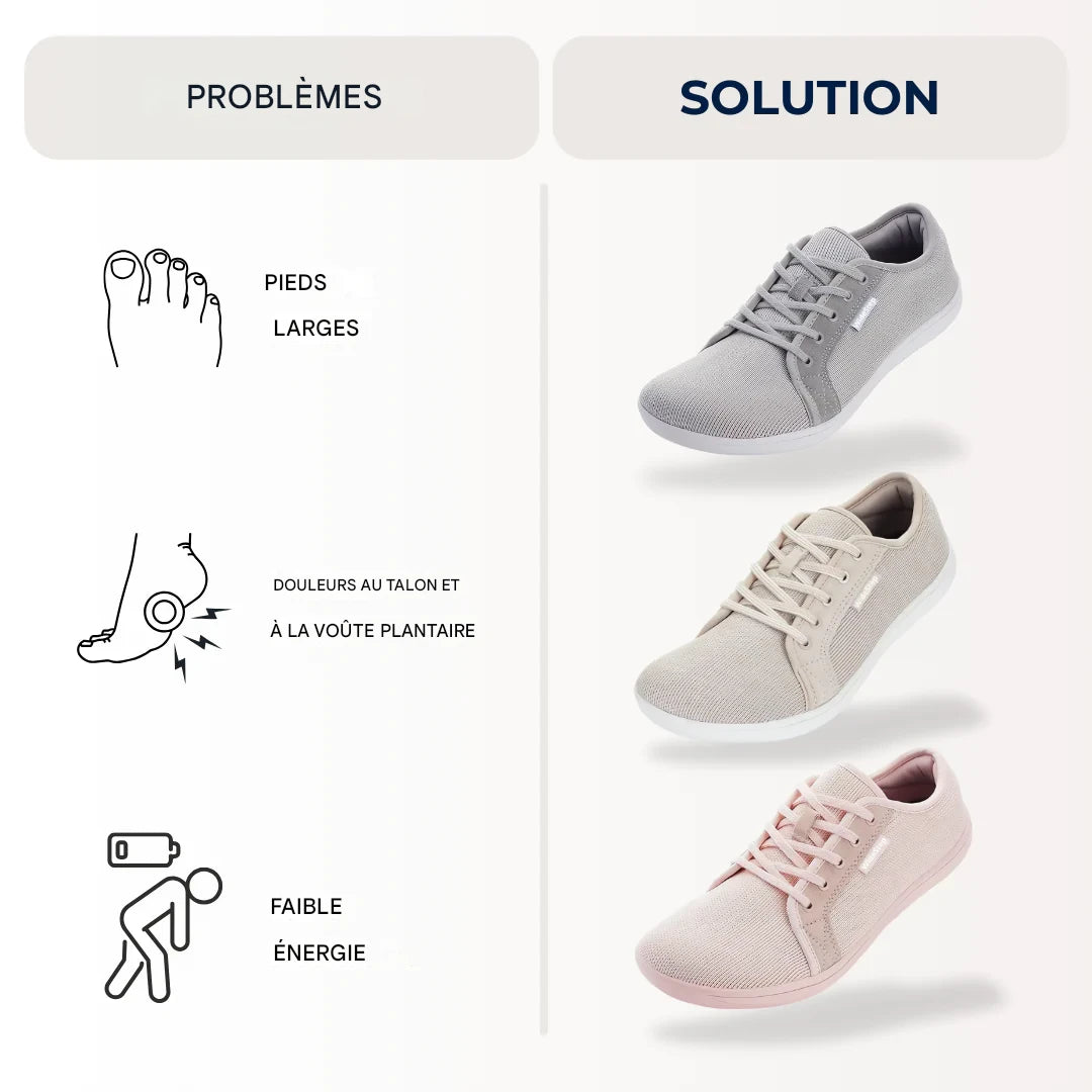 Chaussures WideStep+ – Confort et circulation améliorée