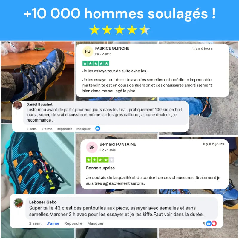 TrailMax™ - Chaussures de marche à confort orthopédique
