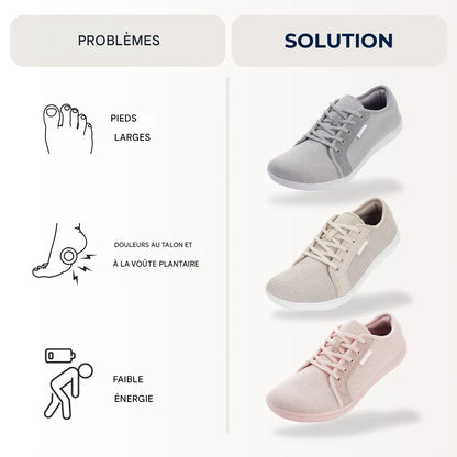 Chaussures WideStep+ – Confort et circulation améliorée