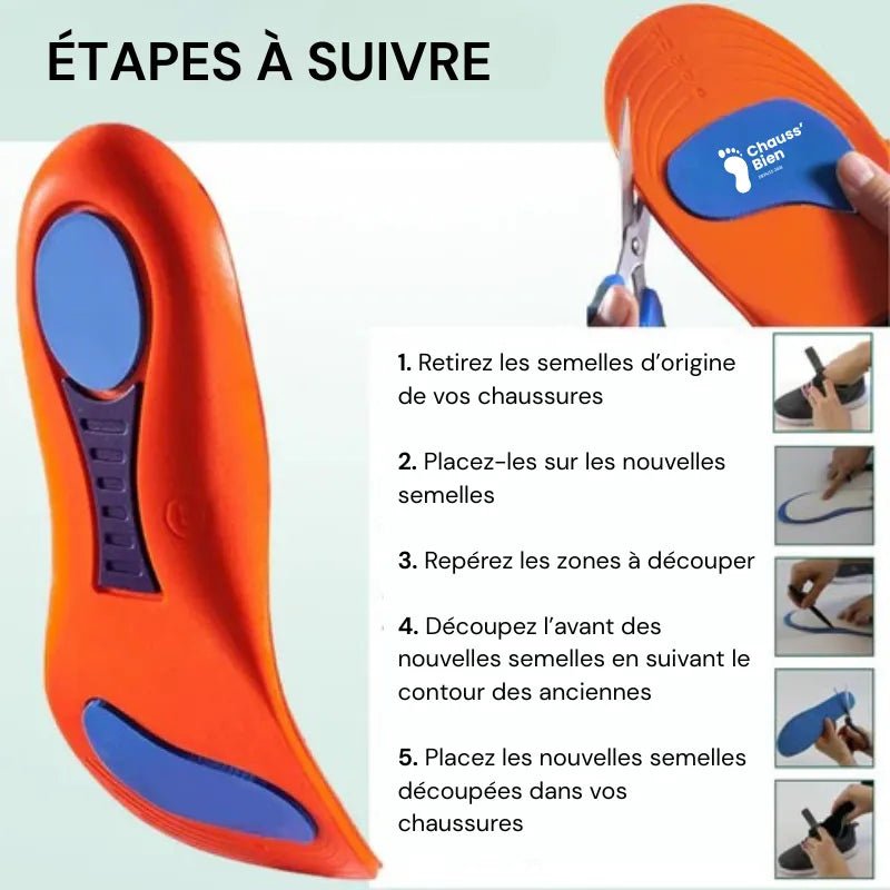 Semelles orthopédiques Bien-être – Soutien quotidien